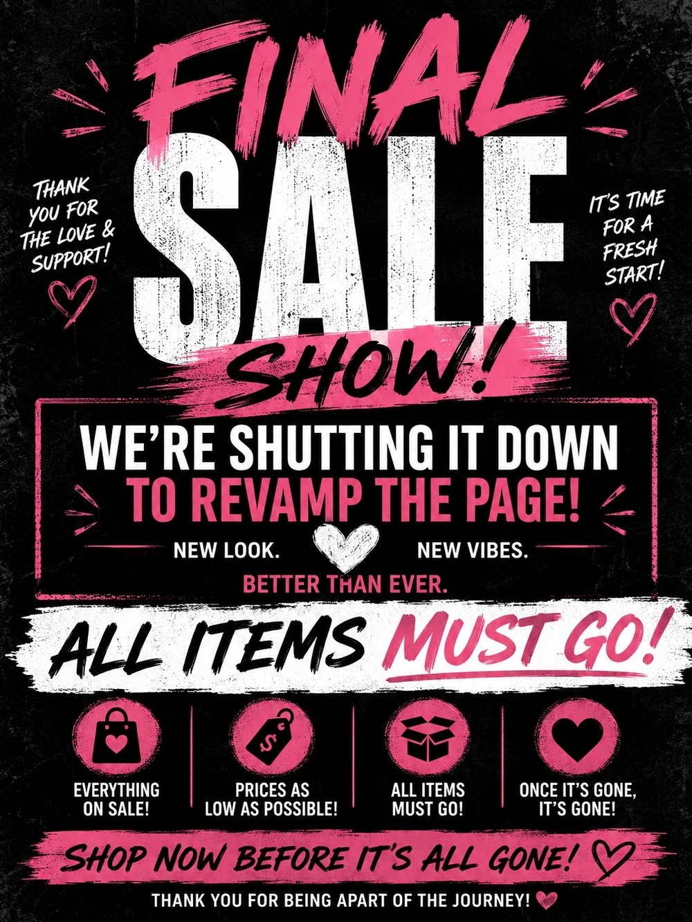 Final Sale Show  Day 1 Of 2